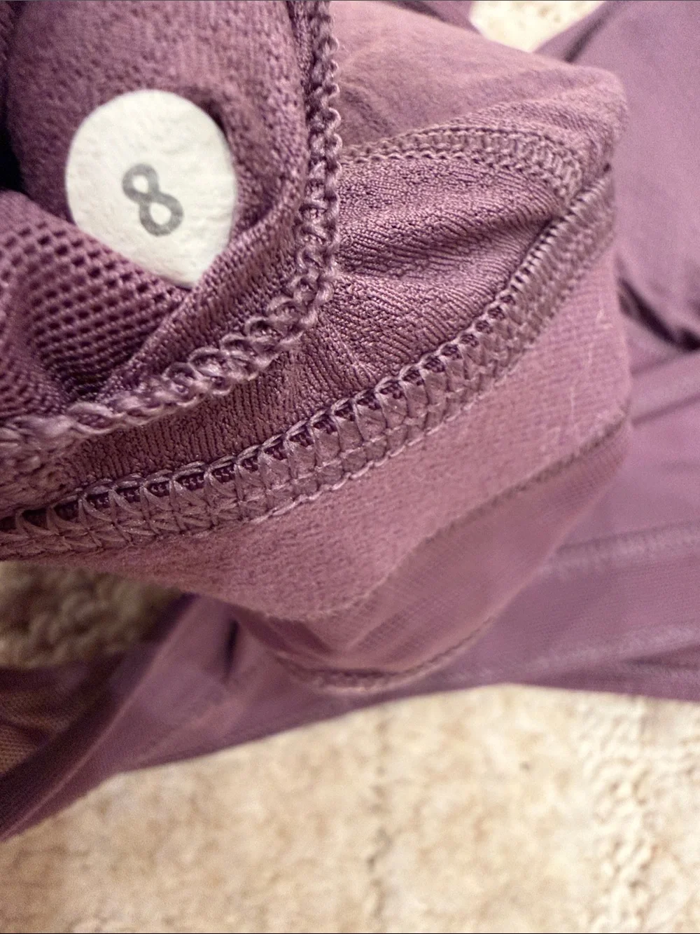 Lululemon Seek The Heat Bra Purple Fog Size 8